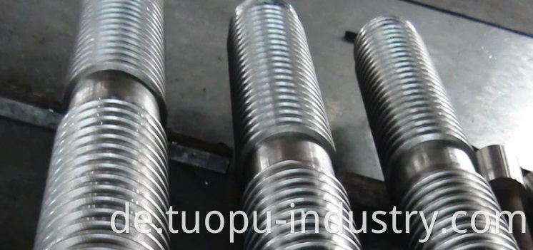 Grooved alloy steel roll